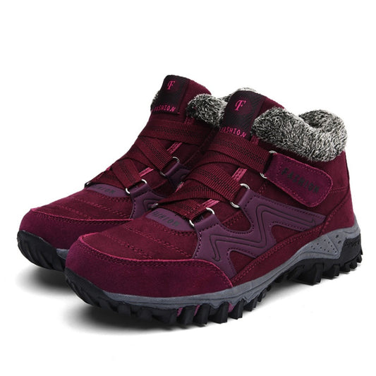 Chaussures d’Hiver Femme Chaudes en Velours