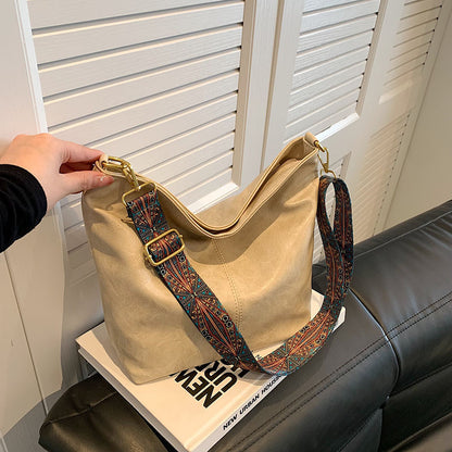 Sac Bandoulière Retro à Grande Capacité – Femme