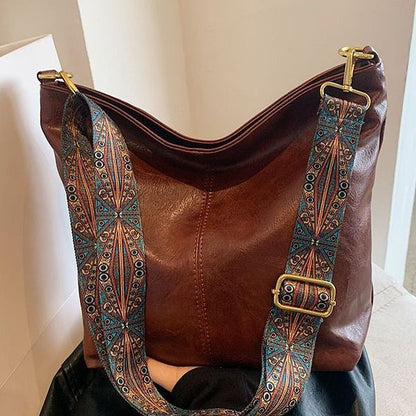 Sac Bandoulière Retro à Grande Capacité – Femme