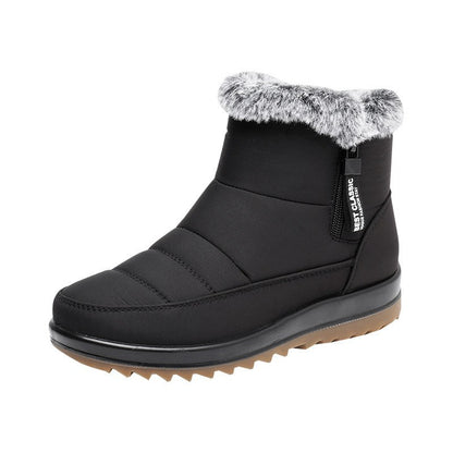 Bottines d’Hiver Chaudes avec Fermeture Éclair – Femme