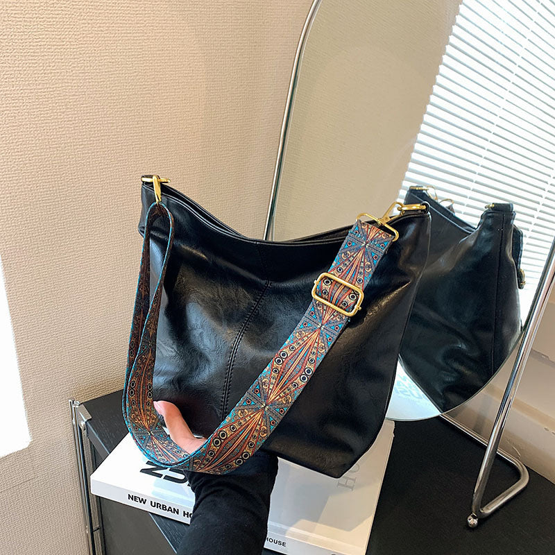 Sac Bandoulière Retro à Grande Capacité – Femme