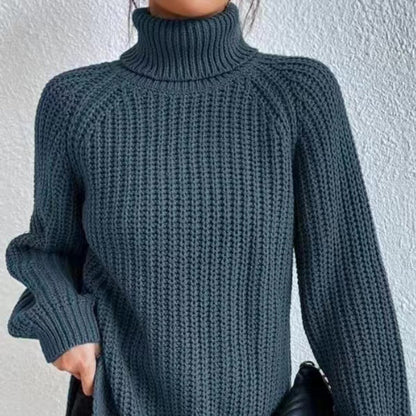 Pull en Laine Épais à Col Montant – Tendance